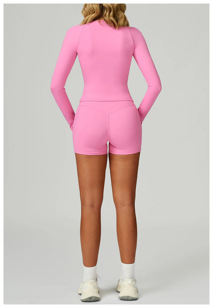 2 Piece Contoured Breathable Yoga Ensemble Knitwear