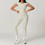 Load image into Gallery viewer, Two Piece Seamless Contour Yoga Leggings Set Nylon Knit
