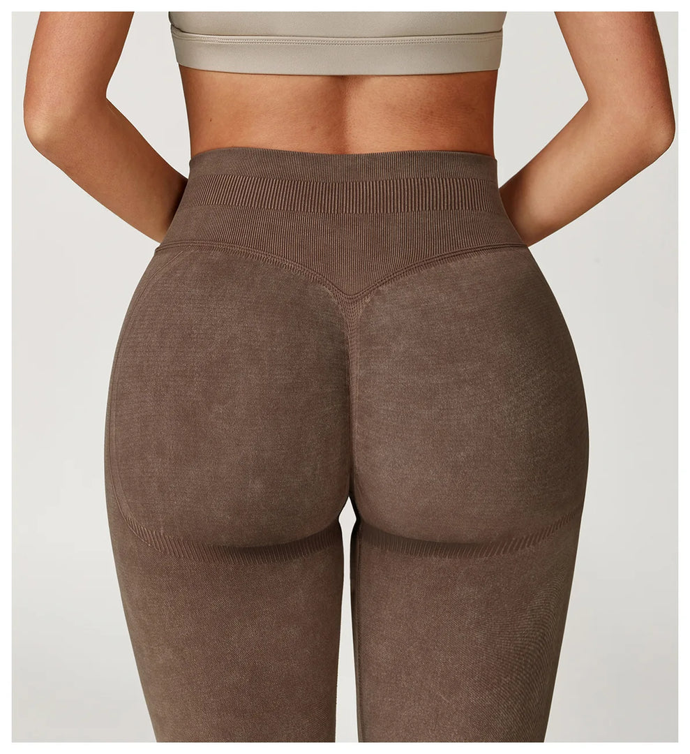 Premium Contour Seamless High Waist Leggings With Scrunch
