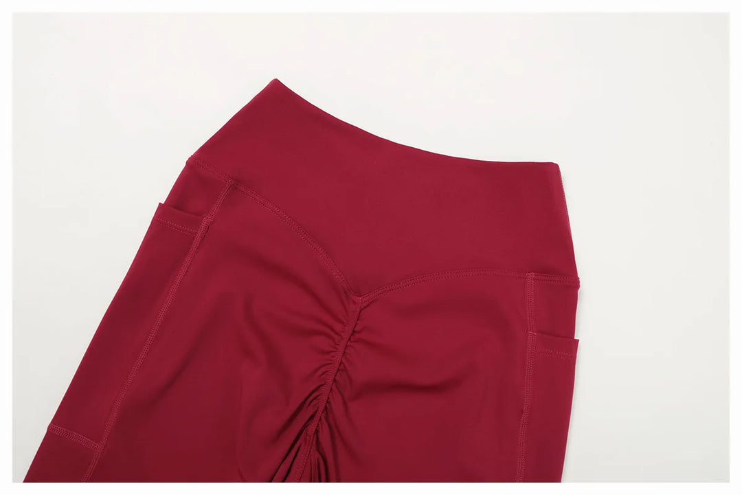 Luxuriously High Waist Bell Bottom Contour Leggings