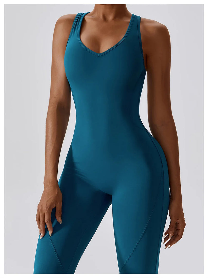 Seamless Contour Studio Jumpsuit Breathable Nylon Knit