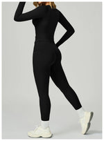 Load image into Gallery viewer, 2 Piece Contoured Breathable Yoga Ensemble Knitwear
