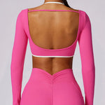 Load image into Gallery viewer, Luxurious Backless Yoga Top Breathable Contour Performance
