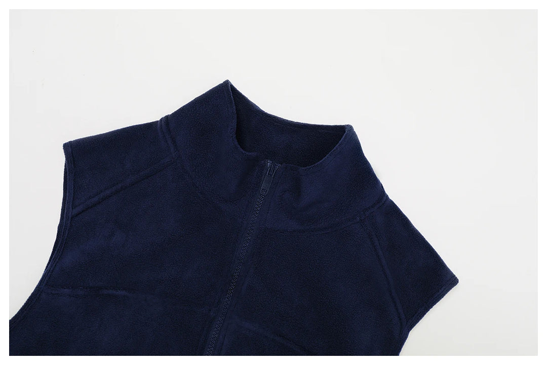 Winter Velvet Contoured High Neck Performance Cozy Vest