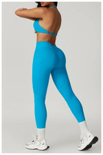 Load image into Gallery viewer, V Back Swept High Waist Contoured Leggings With Performance
