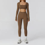 Load image into Gallery viewer, Seamless Premium Athleisure 2 Piece Leggings Set Nylon
