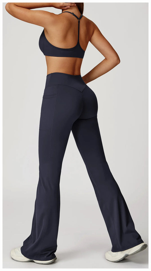 Two Piece Contoured Seamless Performance Athletic Set Nylon