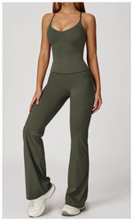 Load image into Gallery viewer, Two Piece Contoured Seamless Performance Athletic Set Nylon
