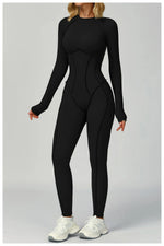 Load image into Gallery viewer, Seamless Contour Yoga Tracksuit Set Performance Wear
