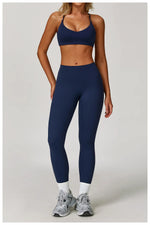 Load image into Gallery viewer, Contoured High Impact Sculpted Premium Sports Bra Seamless
