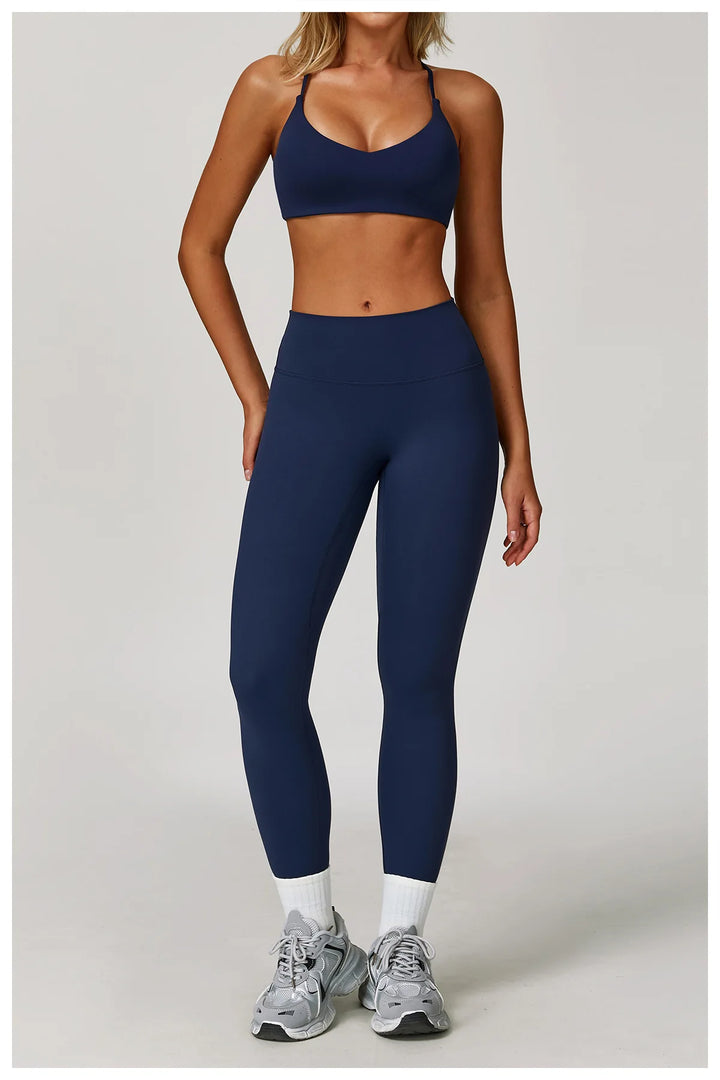 Contoured High Impact Sculpted Premium Sports Bra Seamless