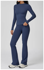 Load image into Gallery viewer, Luxurious Contour 2 Piece Yoga Athleisure Set Nylon
