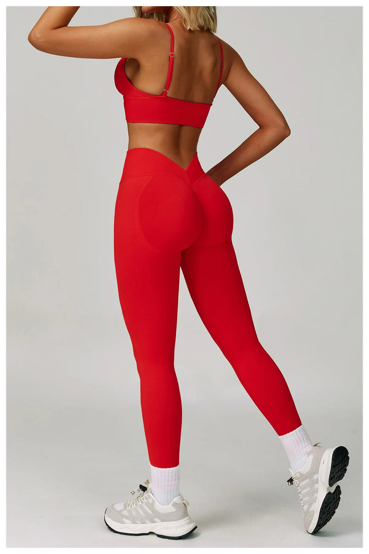 Two Piece Contour Seamless Performance Yoga Ensemble