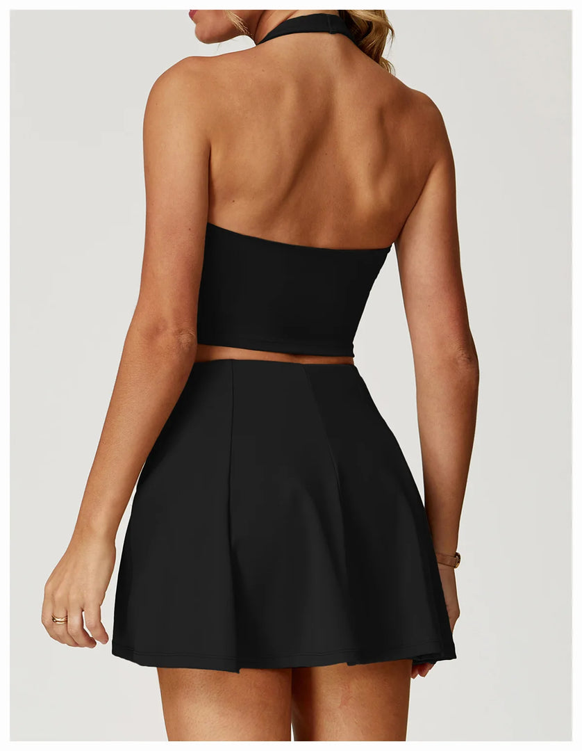 Halter Seamless Yoga Bra Vest with High Performance Fabric