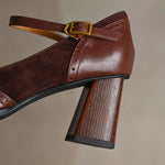 Load image into Gallery viewer, Women's Wedding Shoes Buckle Strap Block Heel Square Toe Style
