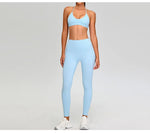 Load image into Gallery viewer, Luxurious Premium Contoured Two Piece Yoga Set Nylon
