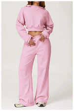 Load image into Gallery viewer, Luxurious 2 Piece Hooded Sweat Shirt Set Winter Wear Cotton
