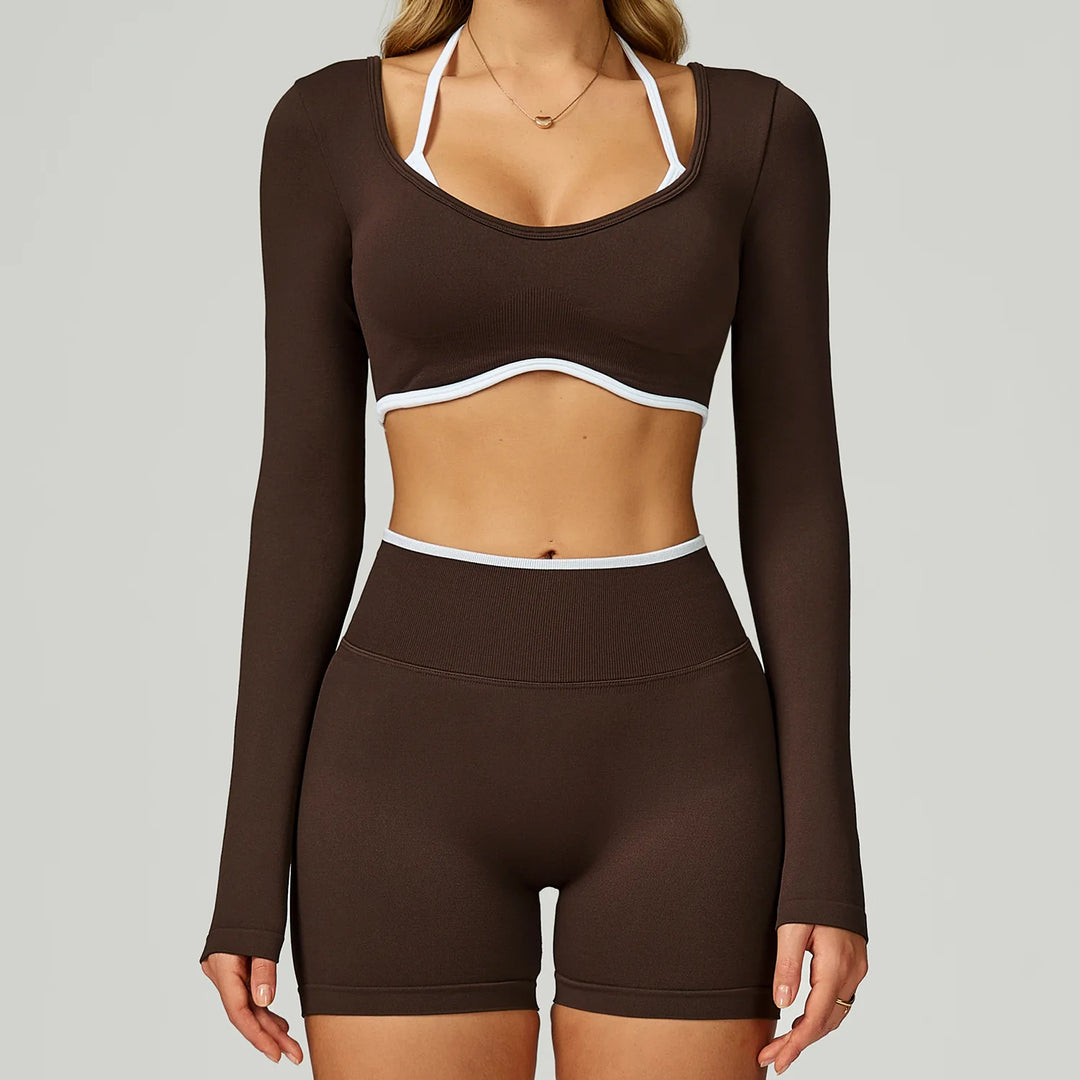 Seamless Contour Two Piece Yoga Set Luxe Performance Wear