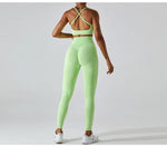Load image into Gallery viewer, Seamless Performance Wear Set With High Waist Leggings
