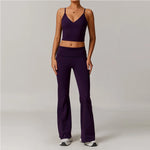 Load image into Gallery viewer, 2 Piece Seamless Contour Yoga Set Nylon Spandex Blend
