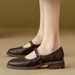 Load image into Gallery viewer, Women's Mary Jane Shoes Buckle Strap Round Toe Flat Style
