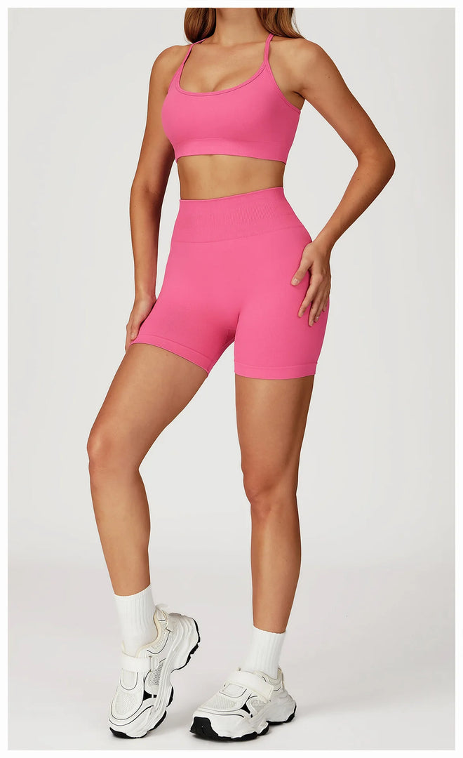 Seamless Contour Two Piece Yoga Set for Performance