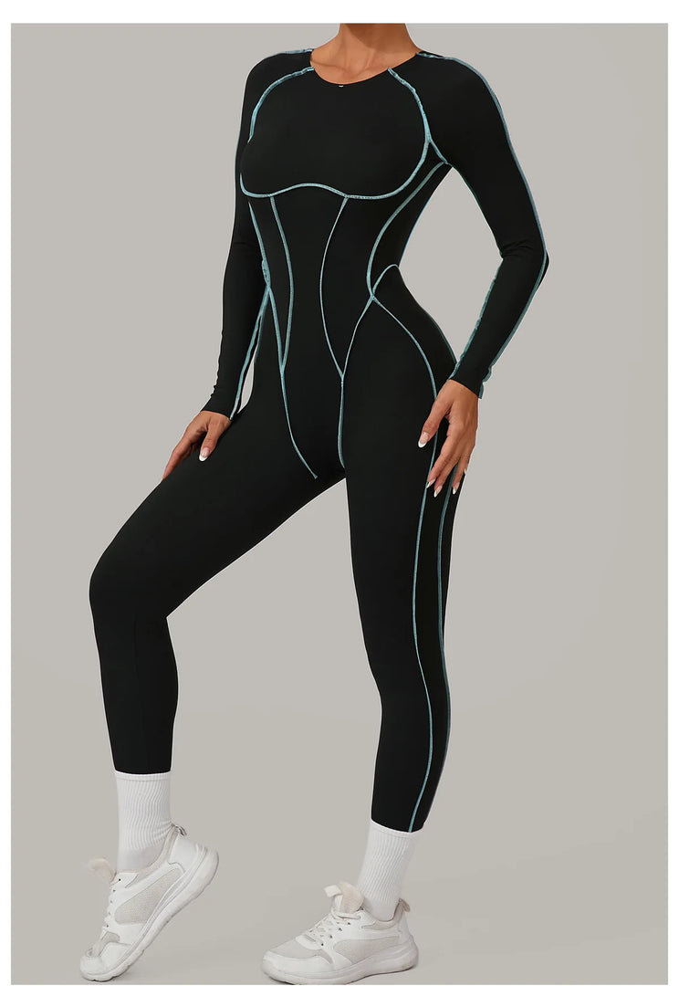 Premium Knit Tracksuit Jumpsuit With Light Weight Nylon