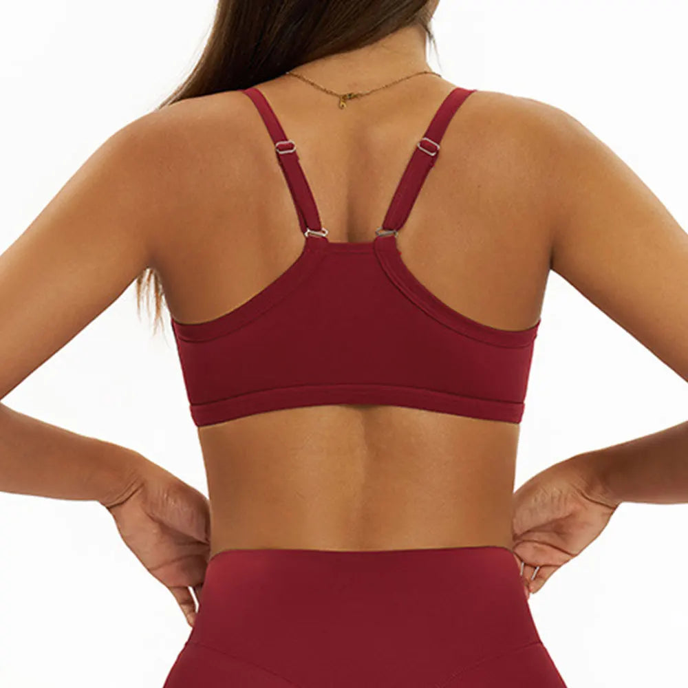 Breathable Seamless Sports Bra For Outdoor Performance