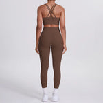 Load image into Gallery viewer, Ultra Luxe Contour Yoga Wear 2 Piece Leggings Nylon
