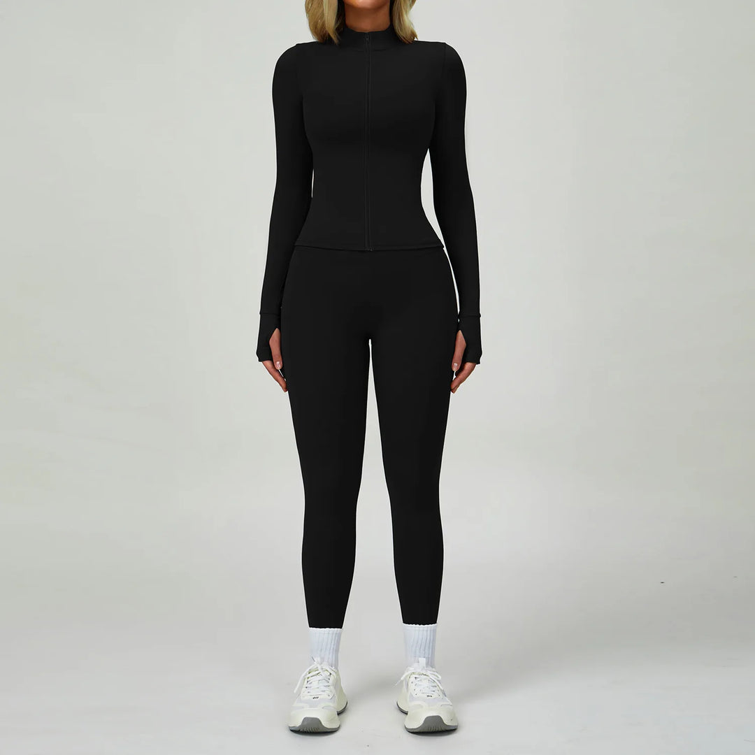 2 Piece Contouring Sculpted Yoga Ensemble Performance