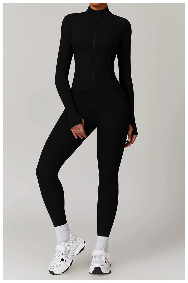 Premium Breathable Long Sleeve Performance Gym Top Nylon