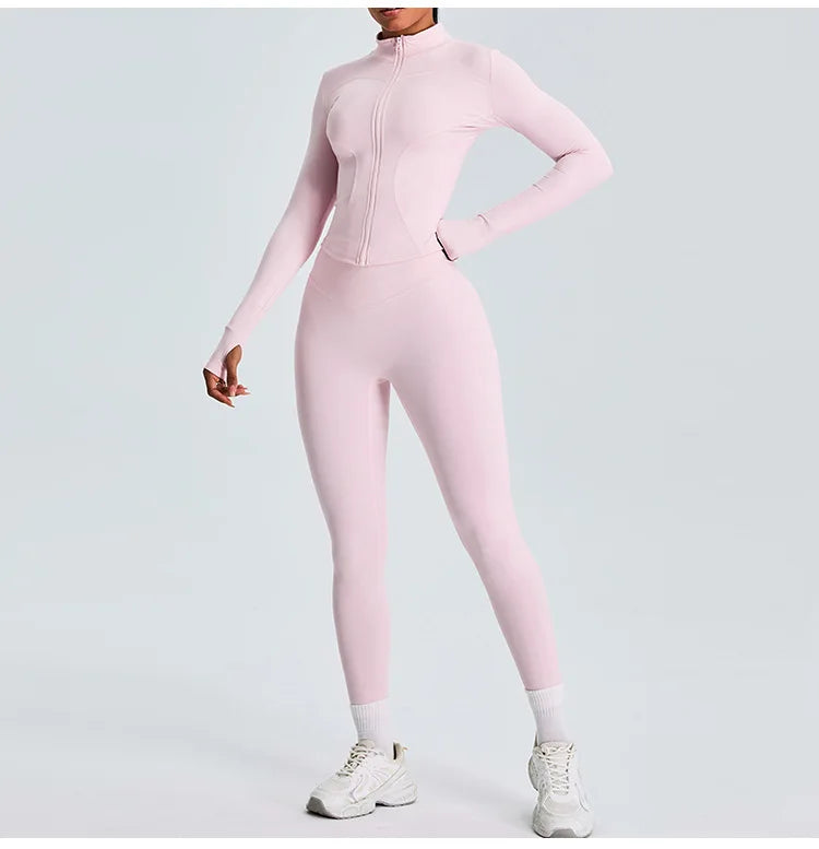 Luxurious Two Piece Contoured Performance Yoga Leggings