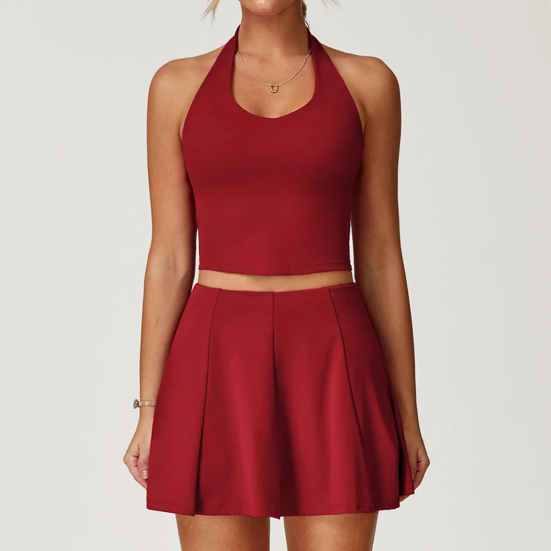 Luxurious Contouring Seamless Halter Set Performance