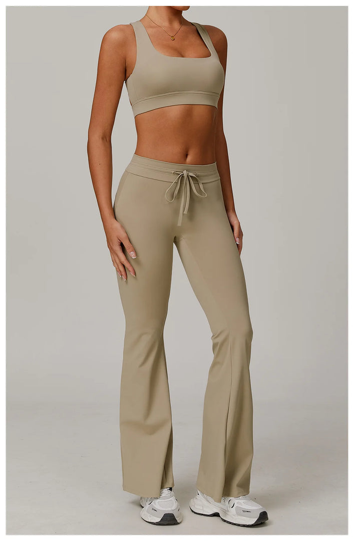 2 Piece Contoured Performance Athleisure Set Nylon