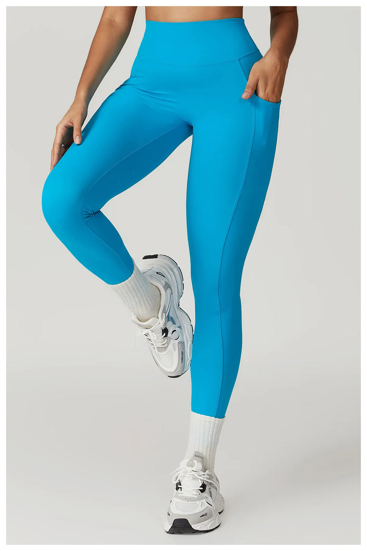 V Back Swept High Waist Contoured Leggings With Performance