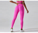 Load image into Gallery viewer, Seamless High Waist Leggings Moisture Wicking Contour
