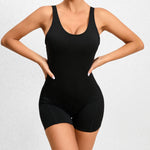 Load image into Gallery viewer, Backless One-Piece Yoga Tracksuit Breathable Nylon Knit
