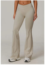 Load image into Gallery viewer, Contoured High Waist Seamless Bell Bottom Leggings
