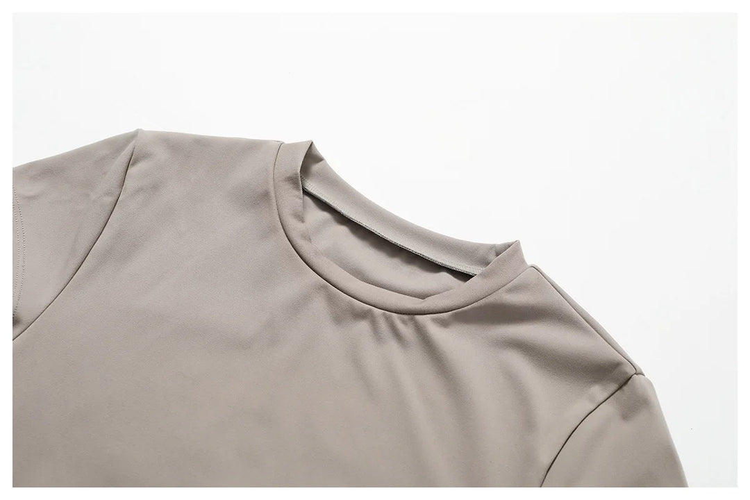 Performance Contoured Seamless Yoga Shirt Quick Dry