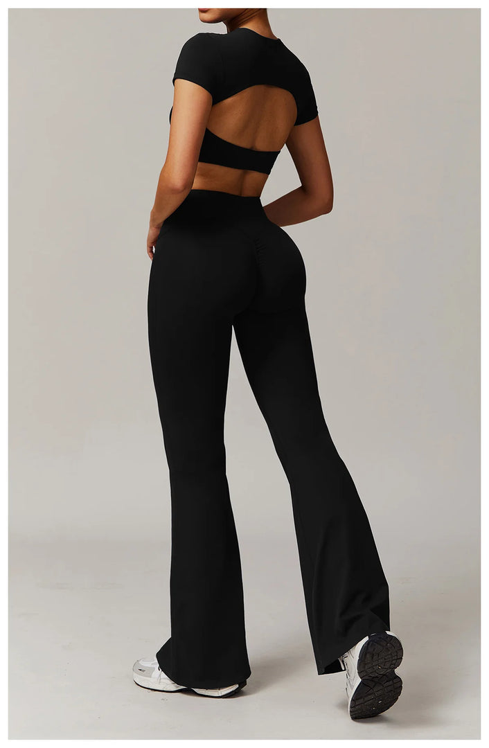 Contour Yoga Cropped Top Short Sleeve Performance Pro