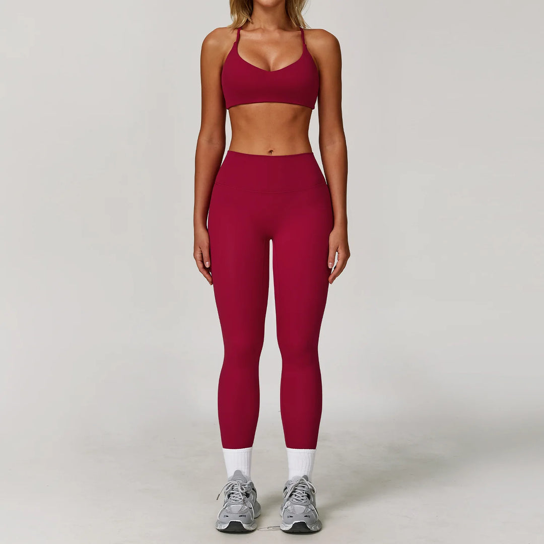 Two Piece Yoga Contour Signature Performance Activewear Set