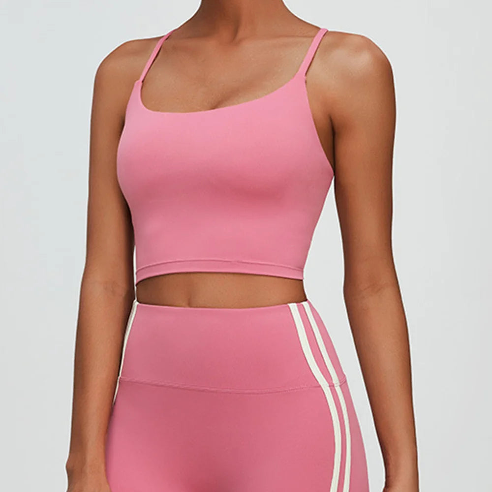 Breathable Seamless Cross Back Sculpt Performance Bra