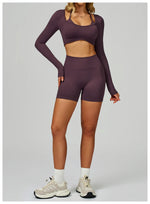 Load image into Gallery viewer, Seamless Contour 2-Piece Contemporary Yoga Set Breathable
