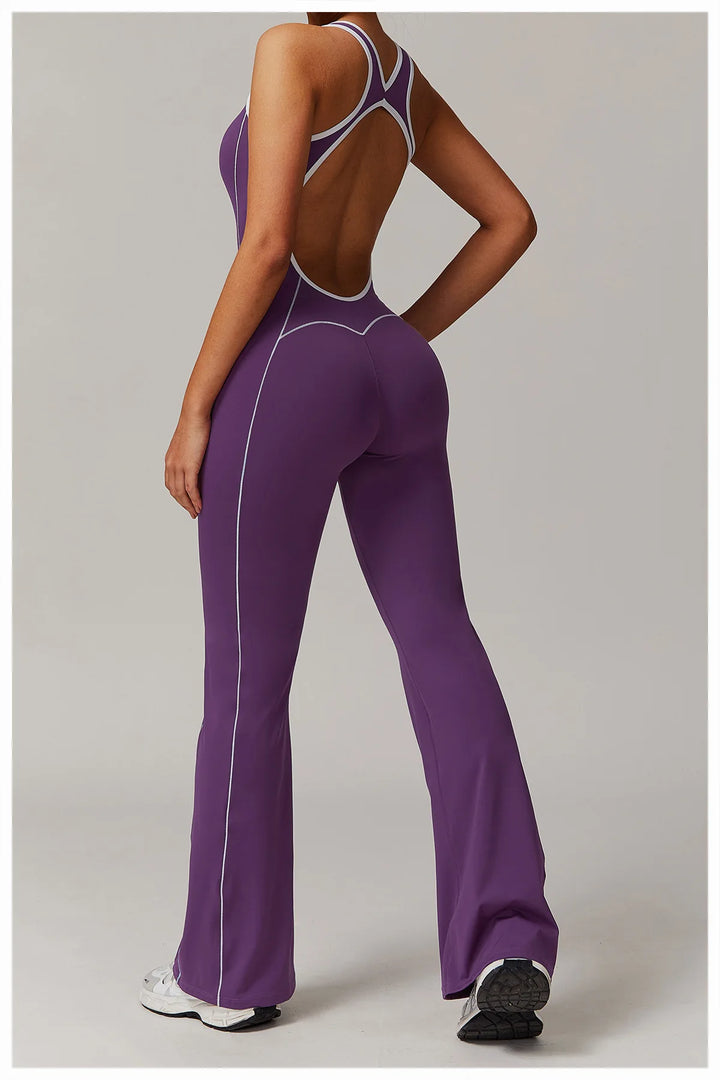 Sculpted Seamless Performance Jumpsuit With Front Zip
