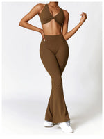 Load image into Gallery viewer, Contoured Flared Leggings With High Waist Silhouette
