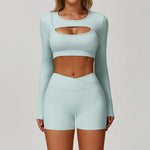 Load image into Gallery viewer, Premium Performance Knit Yoga Set With Contoured Leggings
