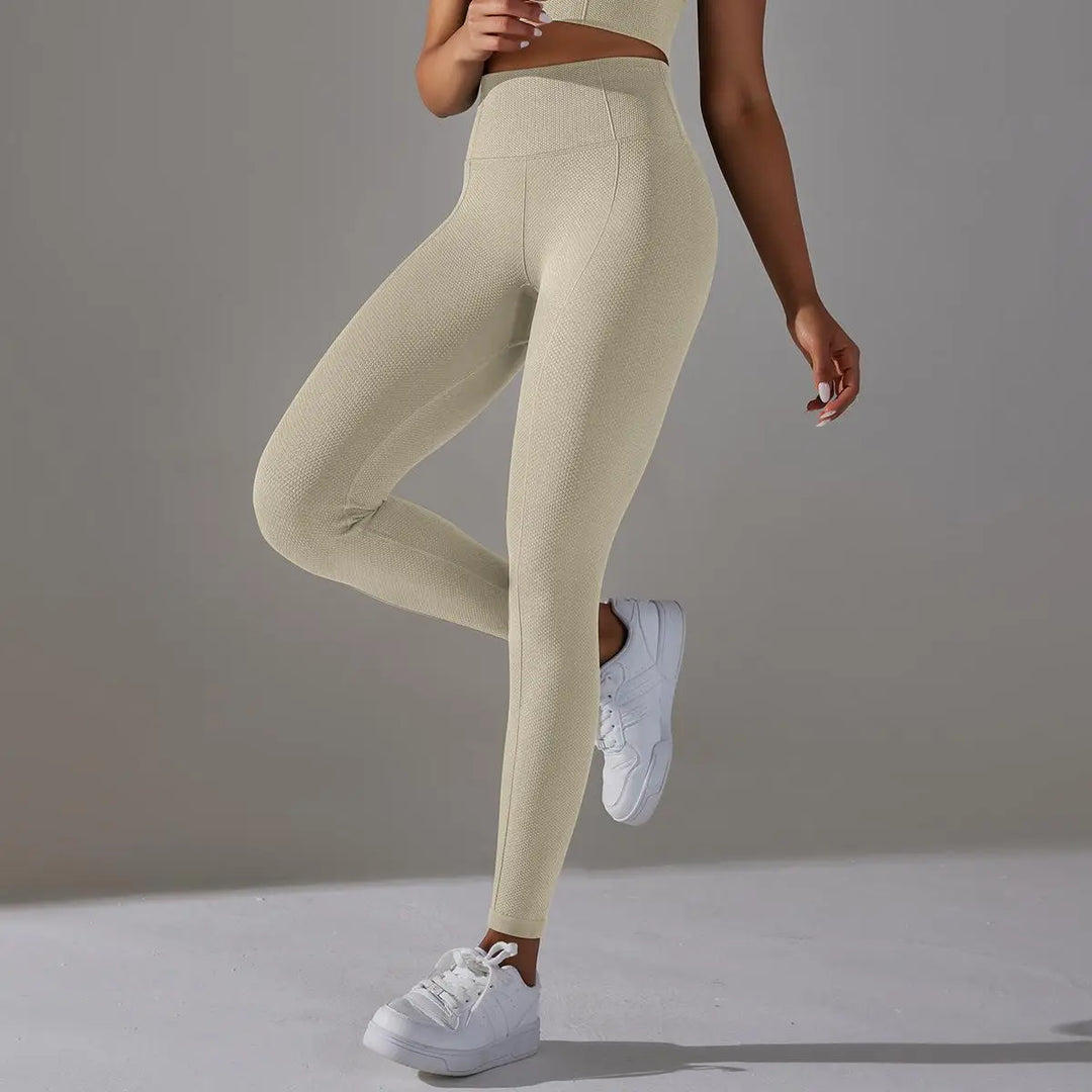 Ribbed Scrunch Contour Seamless High Waist Leggings