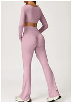 Load image into Gallery viewer, Soft Stretch Contour Two Piece Yoga Silhouette Leggings
