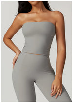 Load image into Gallery viewer, Sculpted Strapless Yoga Vest Contoured Support Brassiere
