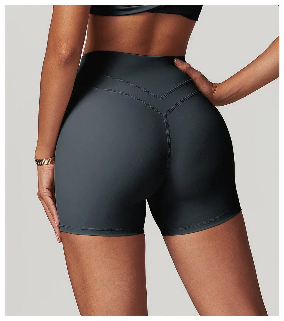 Luxurious Breathable High Waist Yoga Shorts For Running
